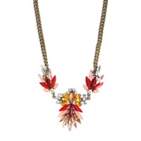 Firecracker Spike Stone Pendant Trio Necklace